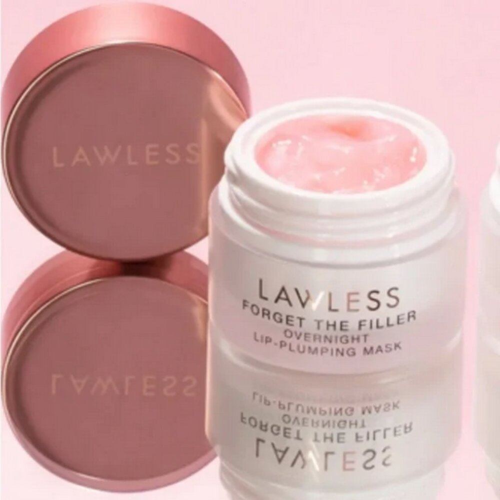 🆕 NIB 🎂Lawless Forget the Filler Plumping Lip Mask/Balm Birthday Cake